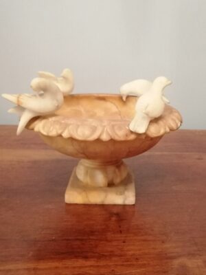 Antique Marble and Alabaster Stand