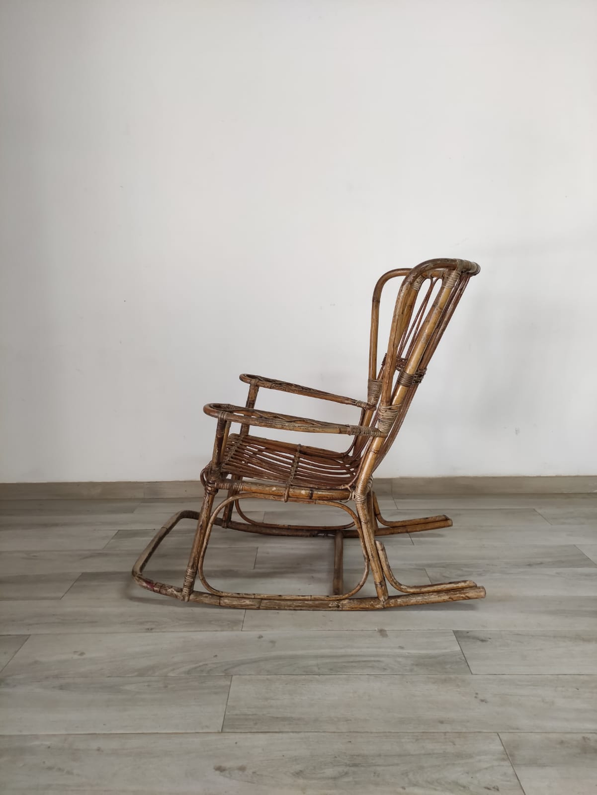 80’s Rattan Rocking Chair - Image 6
