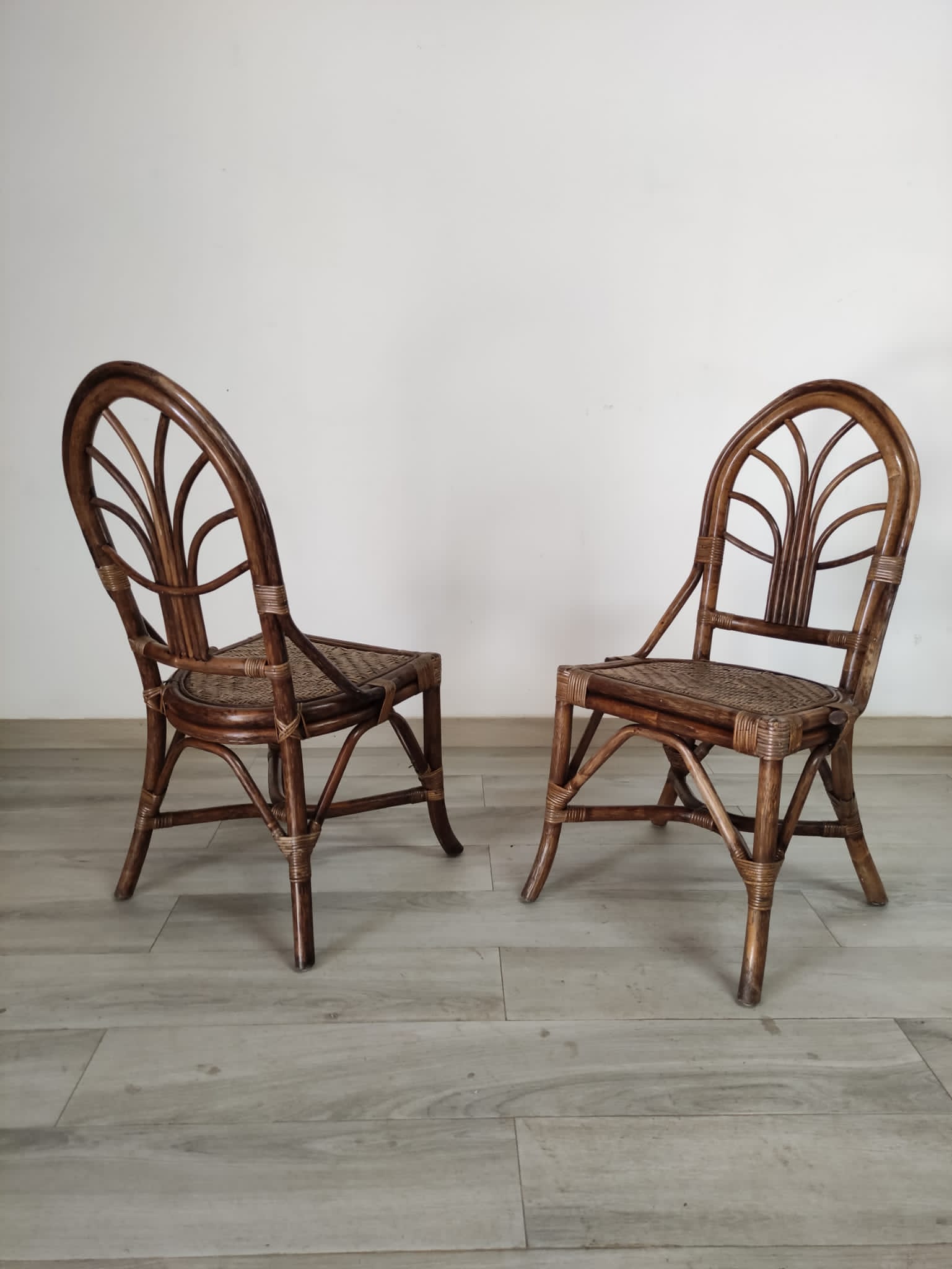 Set di 4 sedie in rattan - immagine 4
