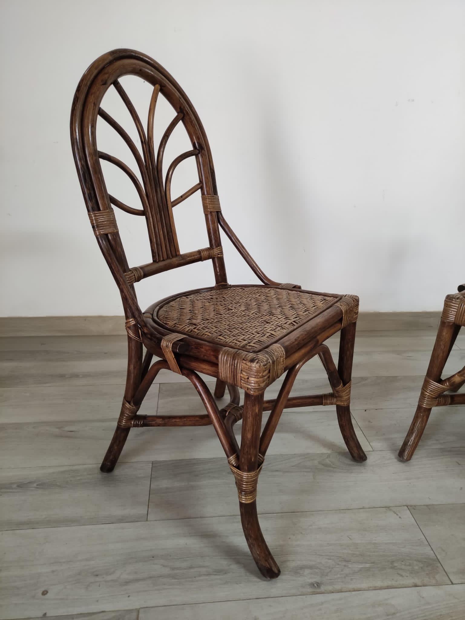 Set di 4 sedie in rattan - immagine 6