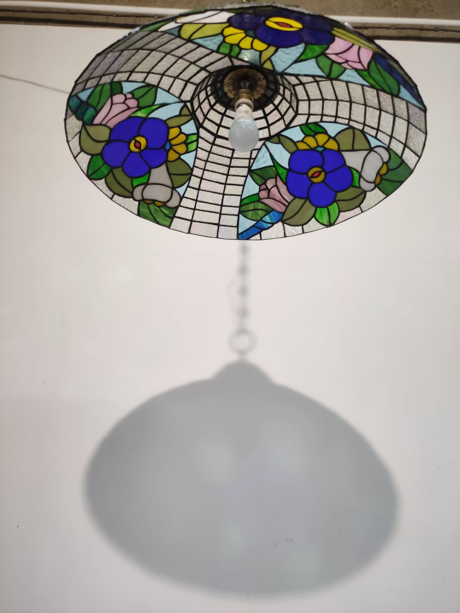 Lampadario stile Tiffany - immagine 4