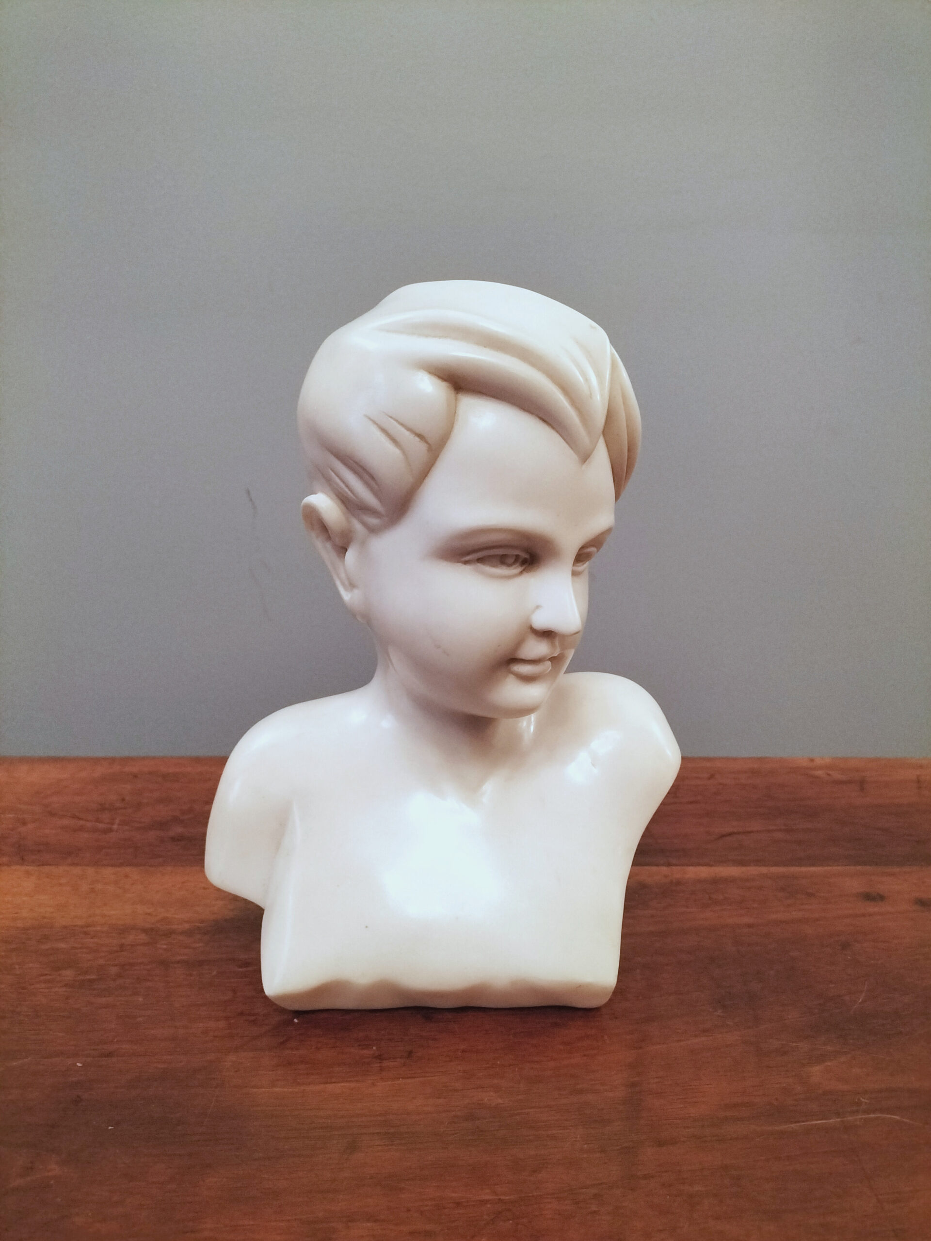 Busto in marmo bianco statuario