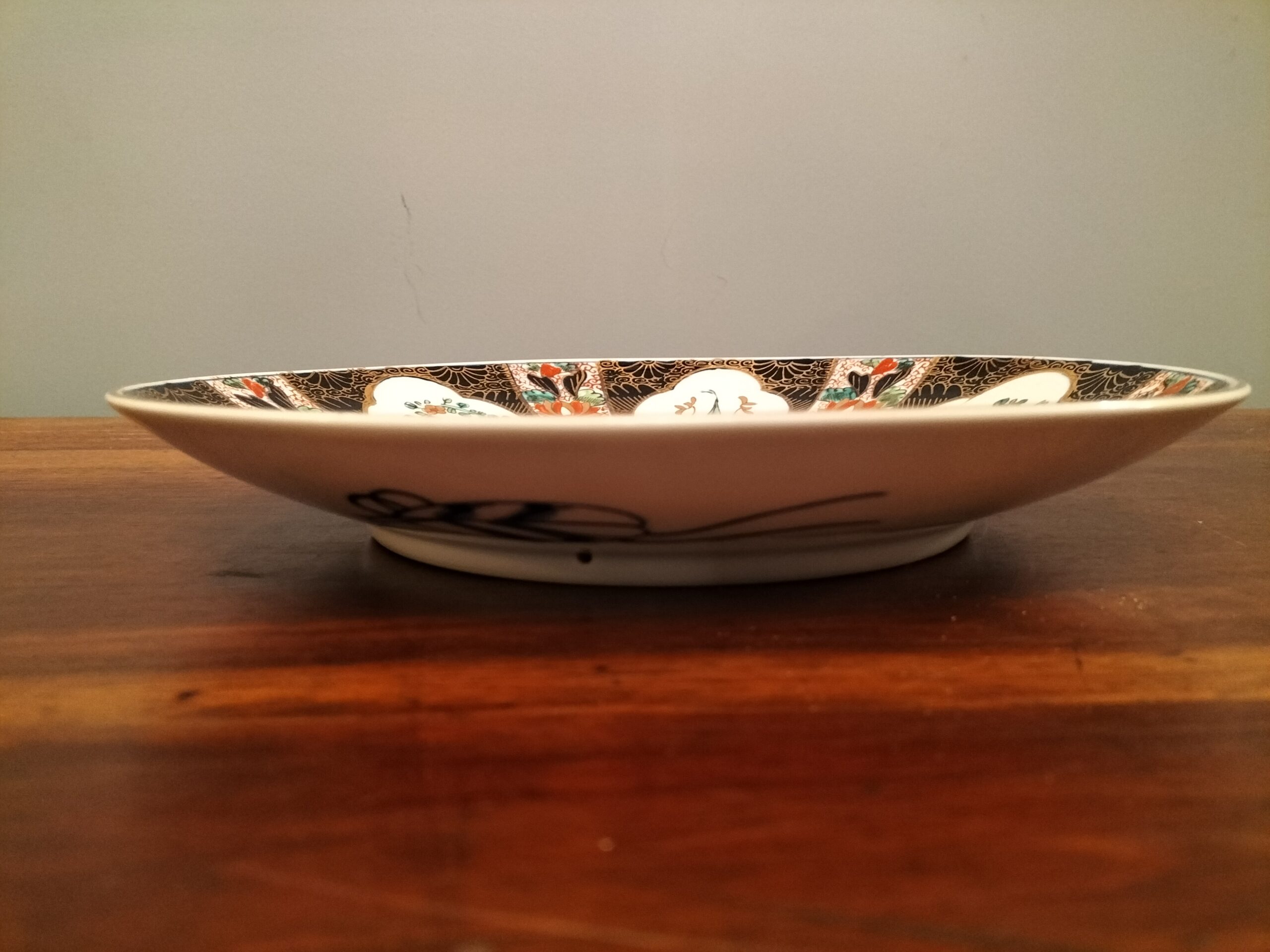 Piatto in porcellana cinese firmato - immagine 4