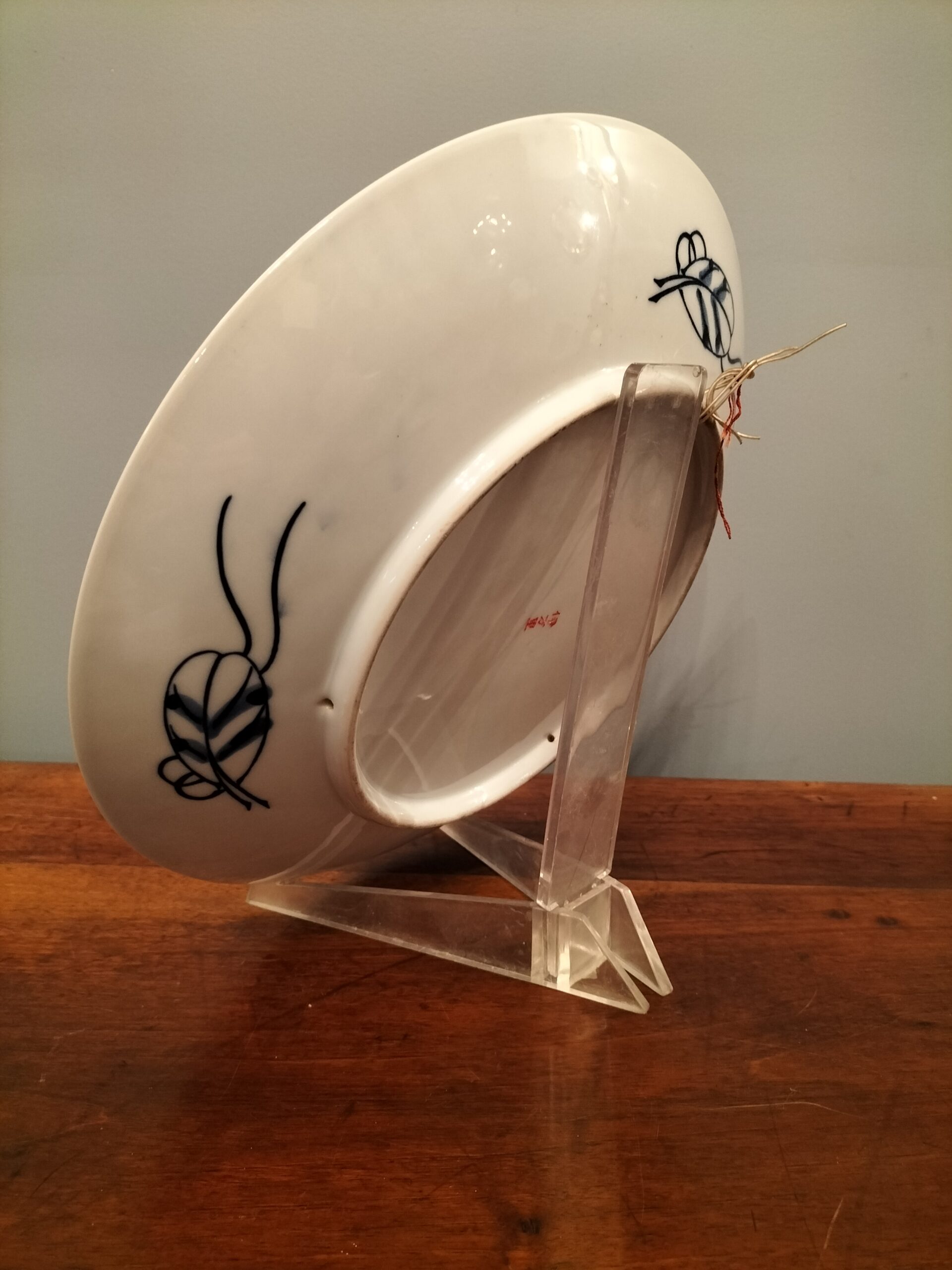 Piatto in porcellana cinese firmato - immagine 5