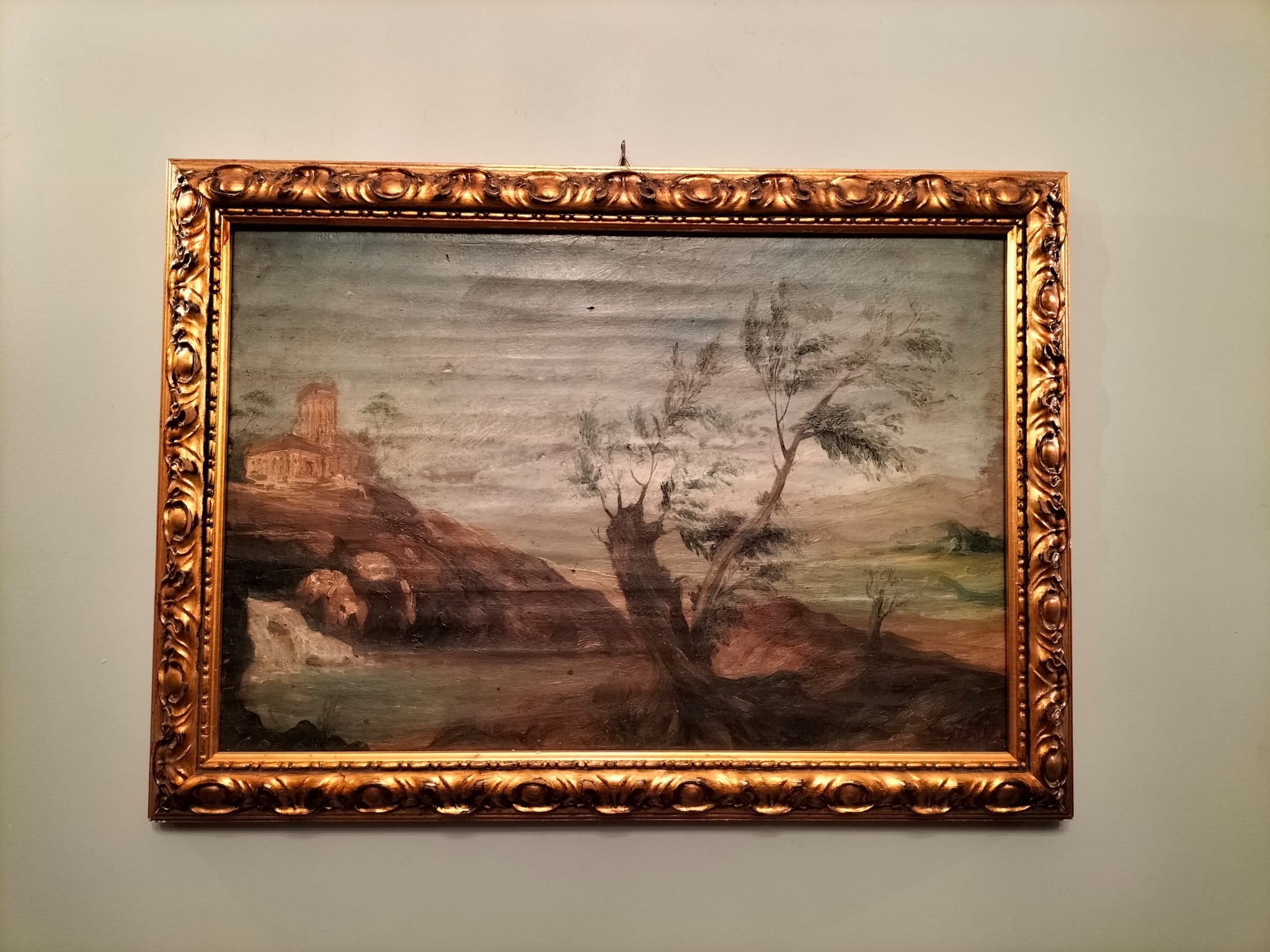 Olio su legno raffigurante un paesaggio - immagine 3