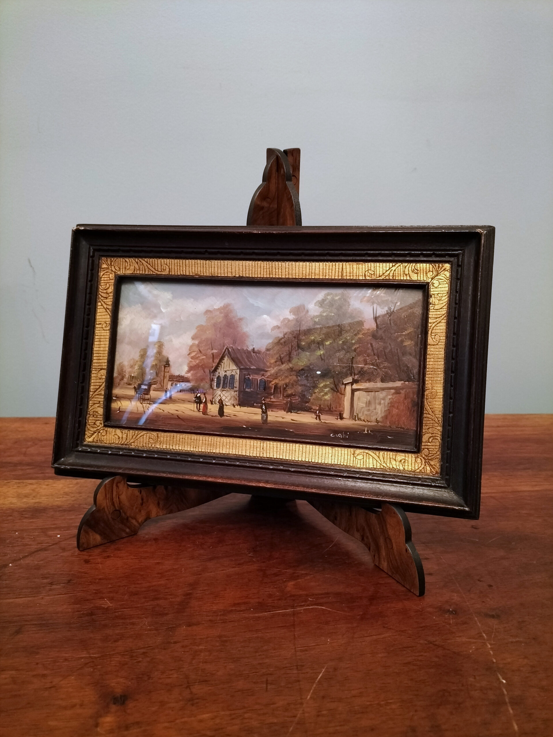 Coppia di quadretti dipinti su rame - immagine 3