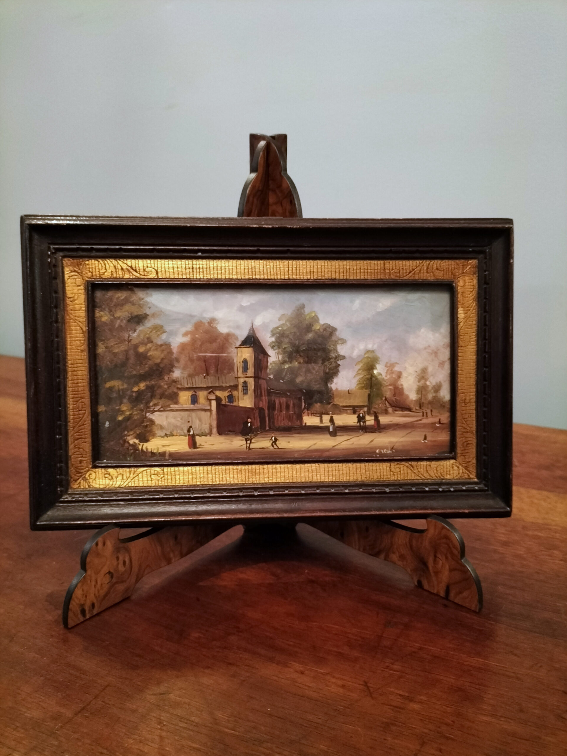 Coppia di quadretti dipinti su rame - immagine 4