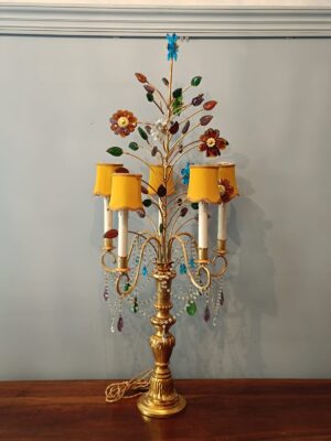 Gilded Wooden Lamp