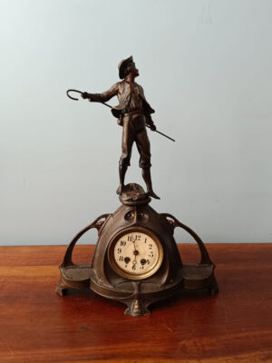 Liberty Sculpture with Clock