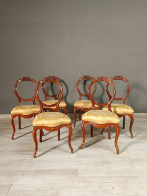 Set di 6 sedie inglesi