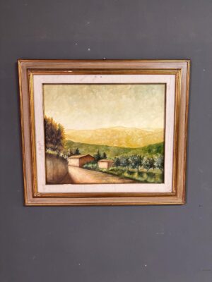 Olio su tela anni 80 Quacquarini