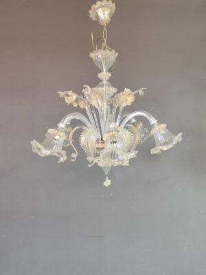 5-Lights Murano Chandelier